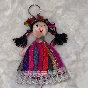 Authentic Mexican Muñeca de trapo key chain